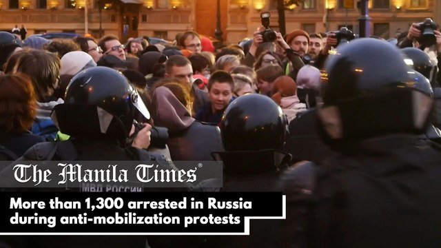More than 1,300 arrested in Russia during anti-mobilization protests