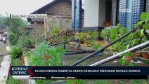 Hujan Deras Disertai Angin Kencang di Magelang Merusak Rumah Warga
