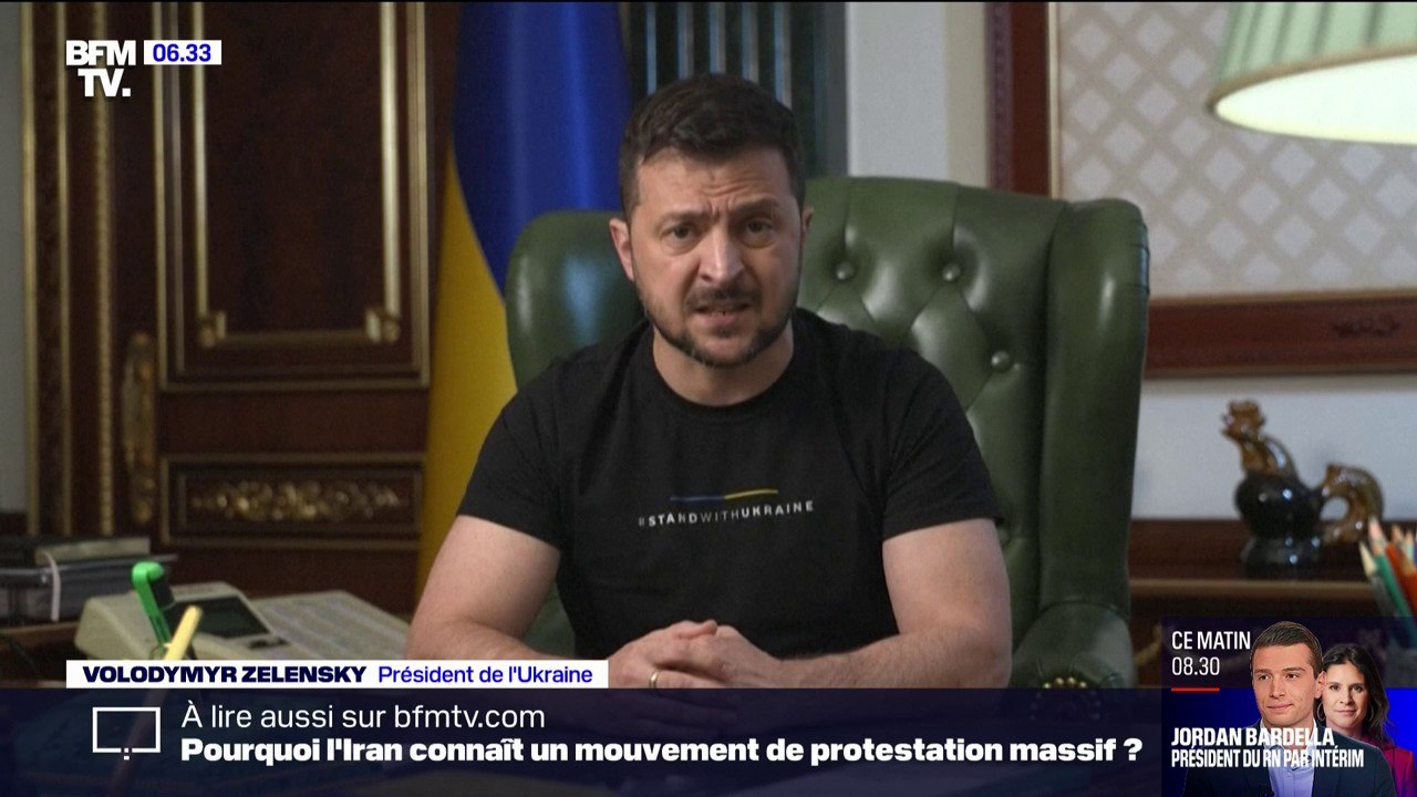 "Protestez, combattez, fuyez": le message de Zelensky aux troupes russes