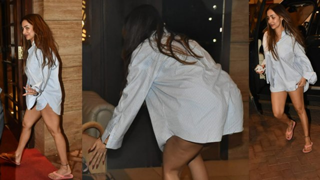 Malaika Arora Short Dress पहन अचानक भागते हुए आई नजर। Watch Video । Boldsky *Entertianment