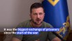 Zelensky speaks with exchanged prisoners of war on a video call