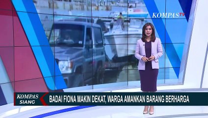 Badai Fiona Makin Dekat, Warga Amankan Barang Berharga dan Kapal Kecil