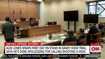 Alex Jones says he's done apologizing in heated exchange with attorney