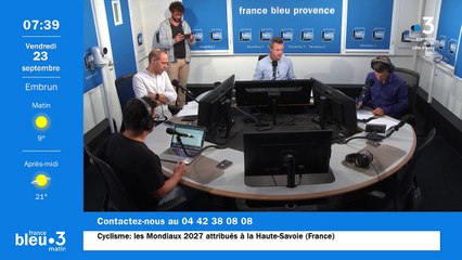 23/09/2022 - Le 6/9 de France Bleu Provence en vidéo