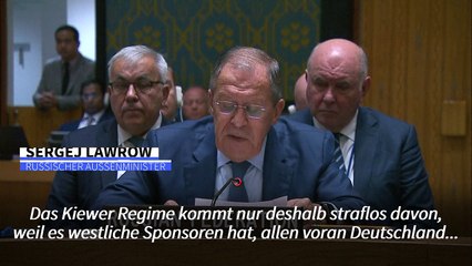 Lawrow: Westen verschleiert "Gräueltaten" des "Kiewer Regimes"