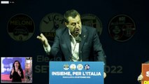 Salvini a piazza del Popolo: 