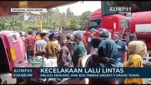 Melaju Kencang, Mini Bus Tabrak Angkot 3 Orang Tewas