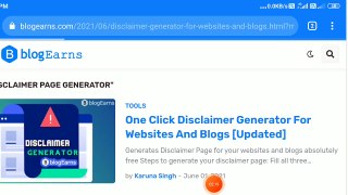 How to create website disclaimer page in hindi 2022 ?  35