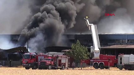 İzmir'de fabrika yangını