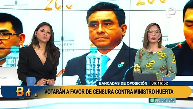 Willy Huerta: estas son las bancadas que apoyan moción de censura contra ministro del Interior
