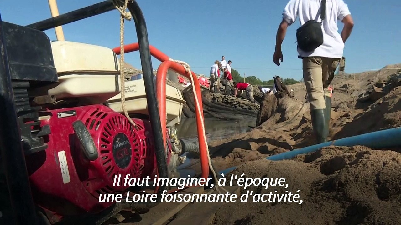 Épaves et pêcheries médiévales mises au jour dans le lit de la Loire