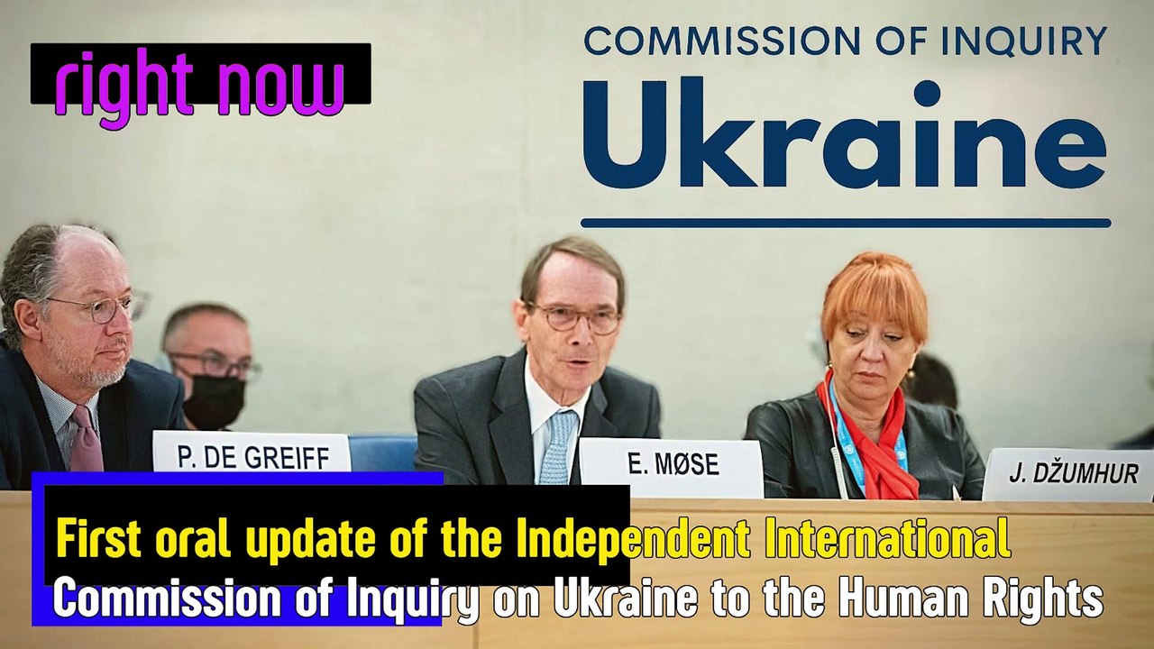 Press Conference: Independent International Commission of Inquiry on Ukraine.