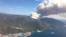 Marmaris’teki orman yangınında 500 hektar alan zarar gördü