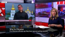 Russia holds _referendums_ in occupied regions of Ukraine - BBC News(360P)