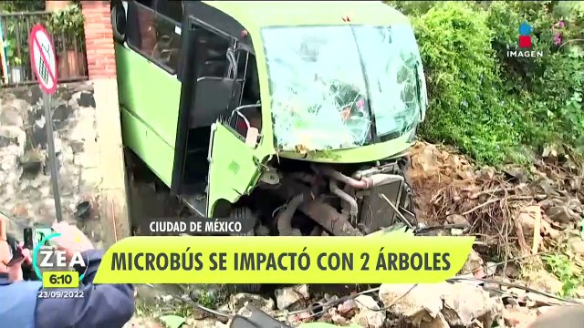 Autobús se queda sin frenos y choca en la México-Cuernavaca
