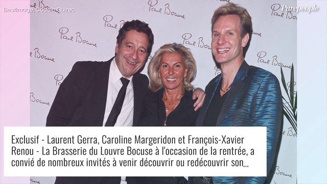 Marc-Olivier Fogiel de sortie avec son mari François Roelants face à Caroline Margeridon, canon tout en noir