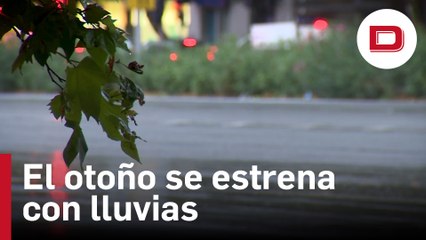 El otoño se estrena con lluvias y una bajada generalizada de temperaturas