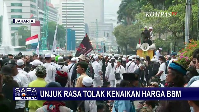 Demo Tolak Harga BBM di Kawasan Patung Kuda, Gerakan Nasional Pembela Rakyat Sampaikan 3 Tuntutan!