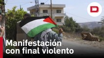Una manifestación en Nablus acaba con la intervención militar israelí en territorio palestino