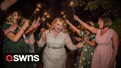 Jilted bride decides to carry on with her wedding without her groom after he failed to turn up