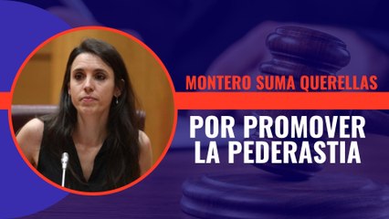 Irene Montero ya tiene tres querellas encima de la mesa por promover la pederastia