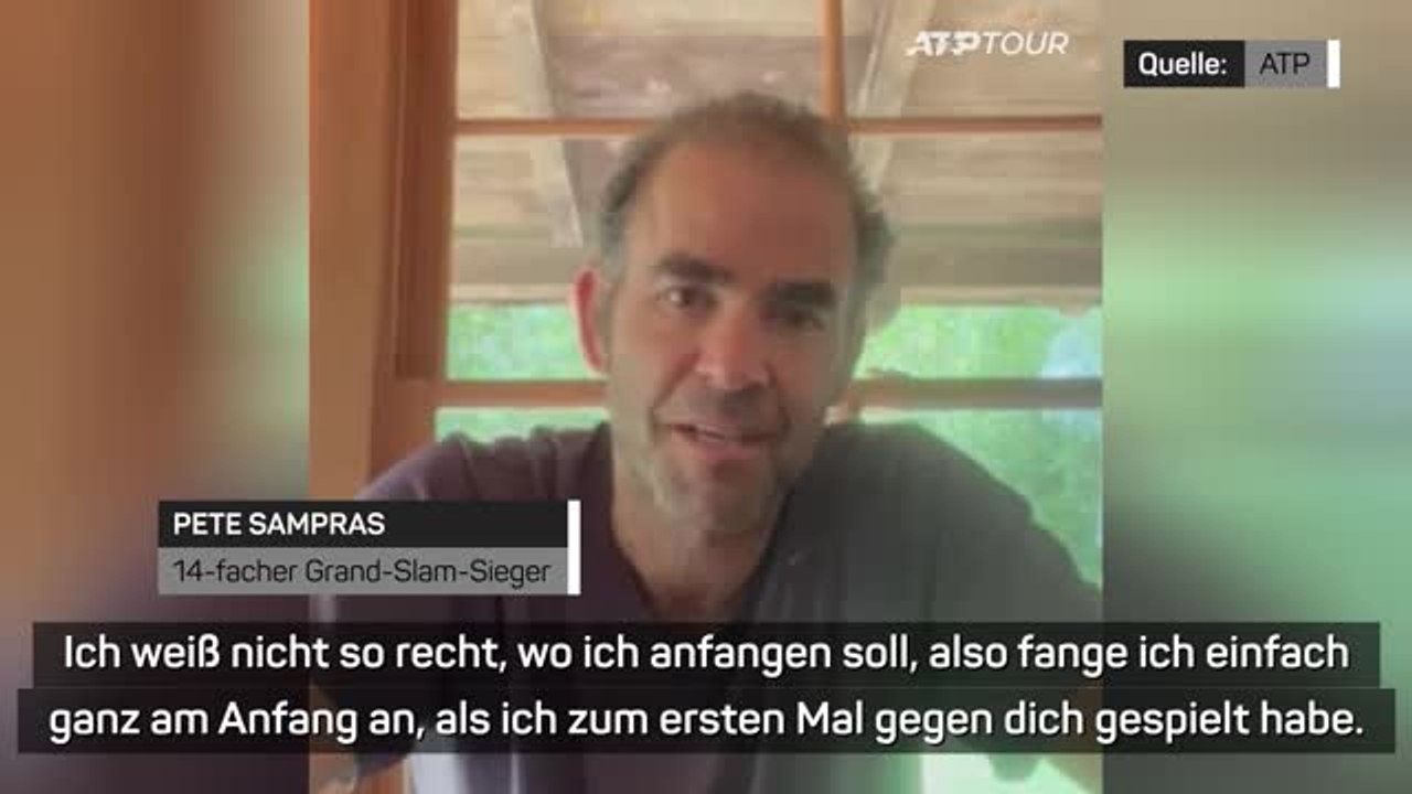 "pistol" sampras mit abschiedsgrüßen an federer