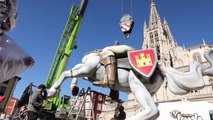 Falla cidiana a los pies de la Catedral