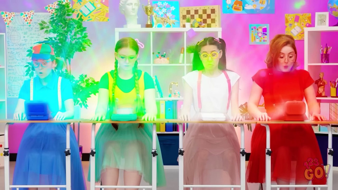 WE ADOPTED FOUR ELEMENTS || Fire, Water, Air and Earth Girls at School! Family Struggles by 123 GO!