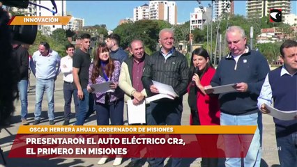 Presentaron el auto eléctrico CR2, el primero en Misiones