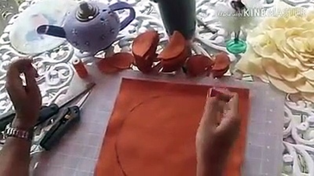 how to make fabric rose / how to make fabric flower / How To Make Flower Out Of Fabric || Easy Fabric Flower / DIY chiffon rose,fabric rose tutorial,how to make / dress girl