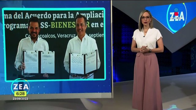 Firma Seguro Social y Gobierno de Veracruz Acuerdo Marco de programa IMSS-Bienestar