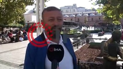 Yok artık! Simitçi heykelinin bronz simitleri çalındı