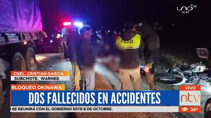 Dos fallecidos sobre carretera Okinawa