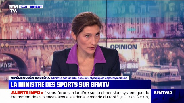 Amélie Oudéa-Castéra sur l'affaire Kheira Hamraoui: Ce que je veux c'est qu'elle puisse se reconstruire
