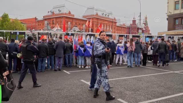 Rusya'da Ukrayna'daki ayrılıkçı bölgelere yönelik destek mitingi düzenlendi
