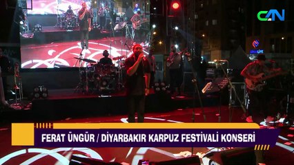 FERAT ÜNGÜR DİYARBAKIR KARPUZ FESTİVALİ KONSERİNDE KÜRTÇE ŞARKI SÖYLEDİ