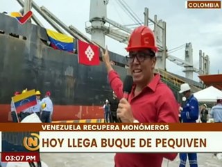 Descargar video: Buque de Pequiven con 8 mil toneladas de urea llega a Monómeros