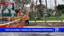 Surco: vecinos se encuentran indignados por constantes forados en las pistas