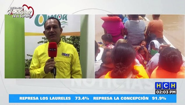 #HCHOmoa | Evacúan a pobladores afectados por desborde del río Motagua