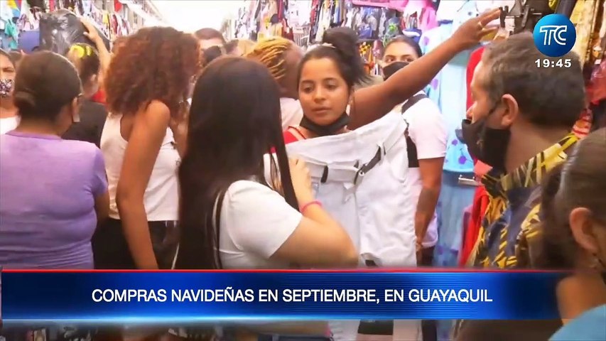 Compras navideñas en septiembre ya se registran en el centro de Guayaquil