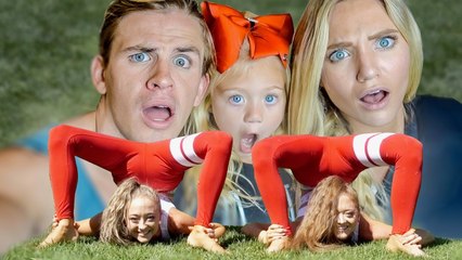 PROFESSIONAL TWIN GYMNAST TEACH US HILARIOUS YOGA POSES!!! (IMPOSSIBLE)