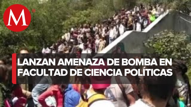 Desalojan Facultad de Ciencias Políticas de la UNAM por amenaza de objeto explosivo