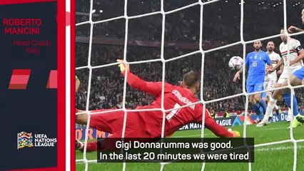 Mancini praises Donnarumma after Nations League qualification