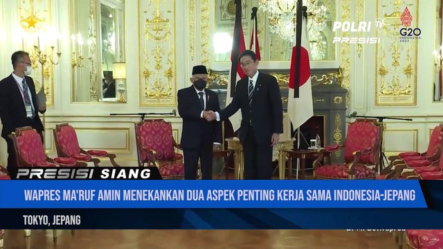 Wakil Presiden Ma'ruf Amin Berikan Kunjungan Kehormatan Kepada PM Jepang Fumio Kishida