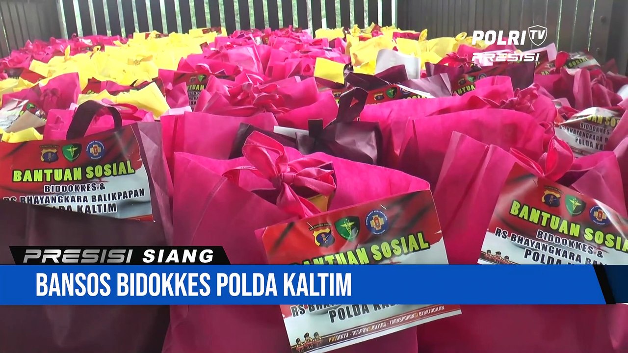 200 Paket Sembako Disalurkan BID Dokkes Polda Kaltim Kepada Masyarakat Terdampak Kenaikan BBM