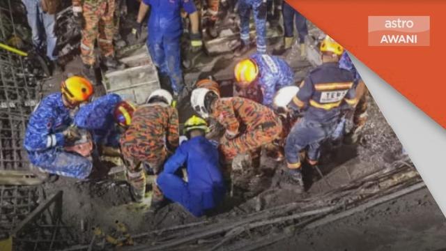 Kemalangan Kerja | Pekerja pembinaan maut tertimbus runtuhan konkrit