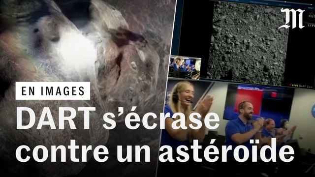 Le moment où la sonde DART s’écrase sur l’astéroïde Dimorphos