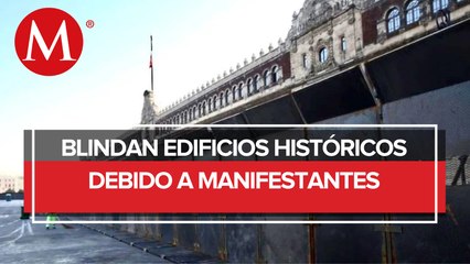 Llamó la atención la instalación de vallas metálicas en Palacio Nacional y soldados