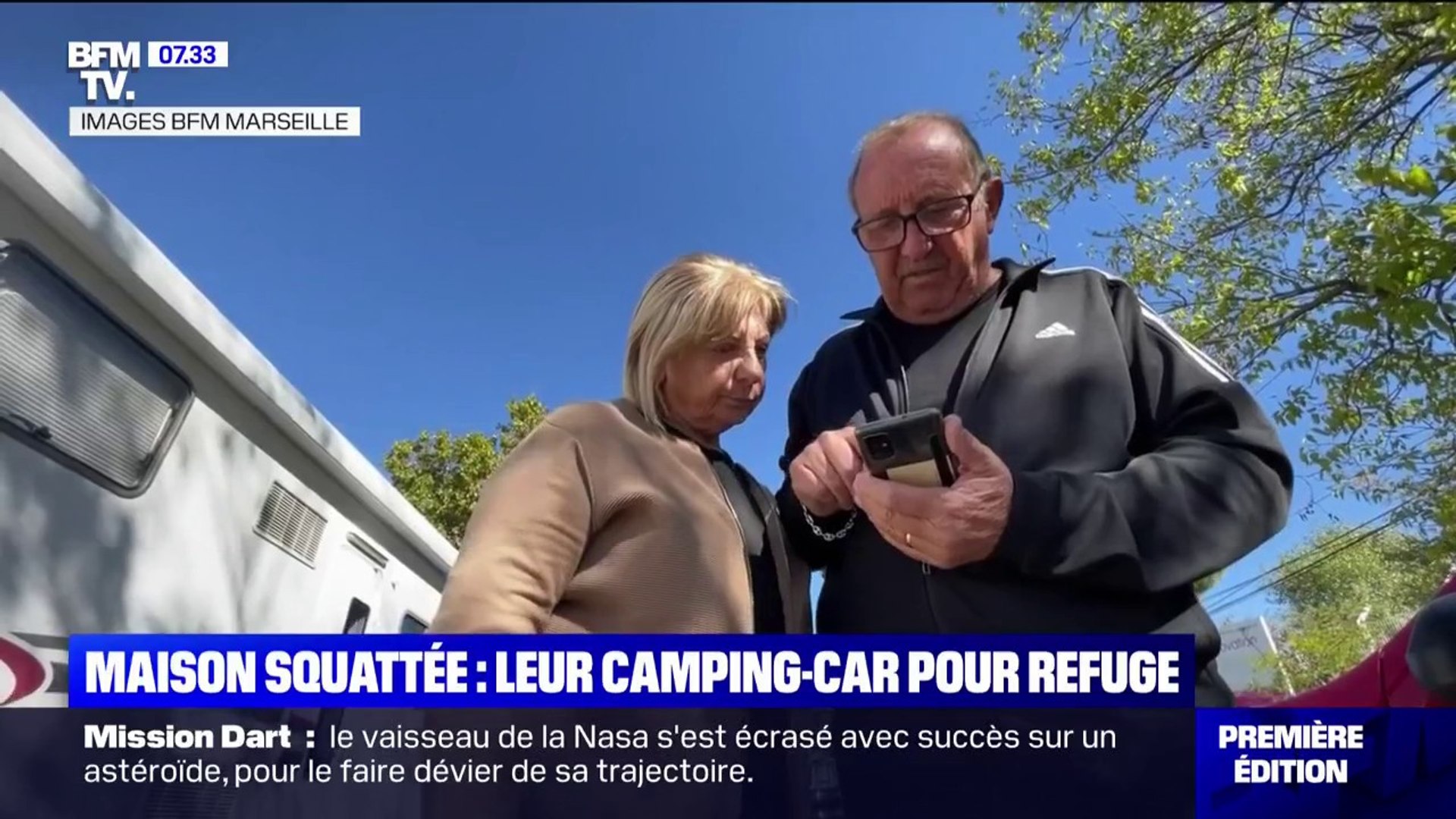 Maison squattée à Marseille: ce couple de retraités vit dans son camping-car  depuis deux ans - Vidéo Dailymotion