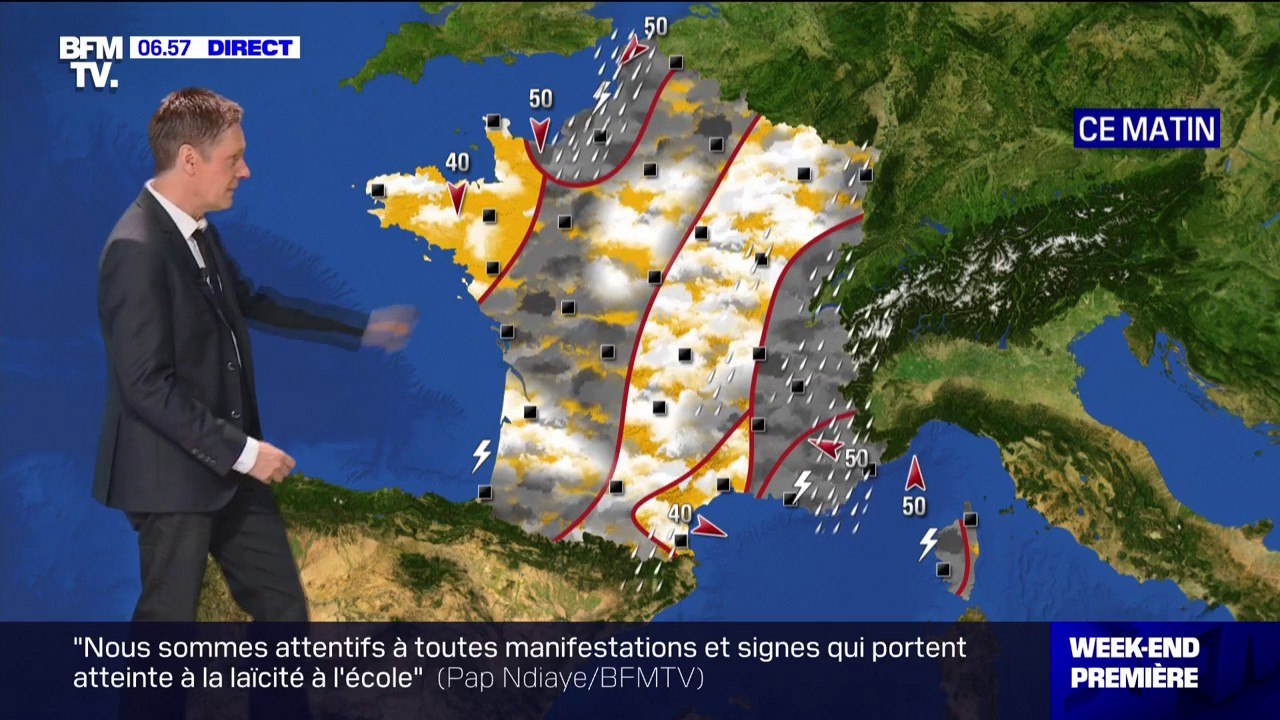 Pluies et averses orageuses n'épargnent quasiment aucune région, ce samedi